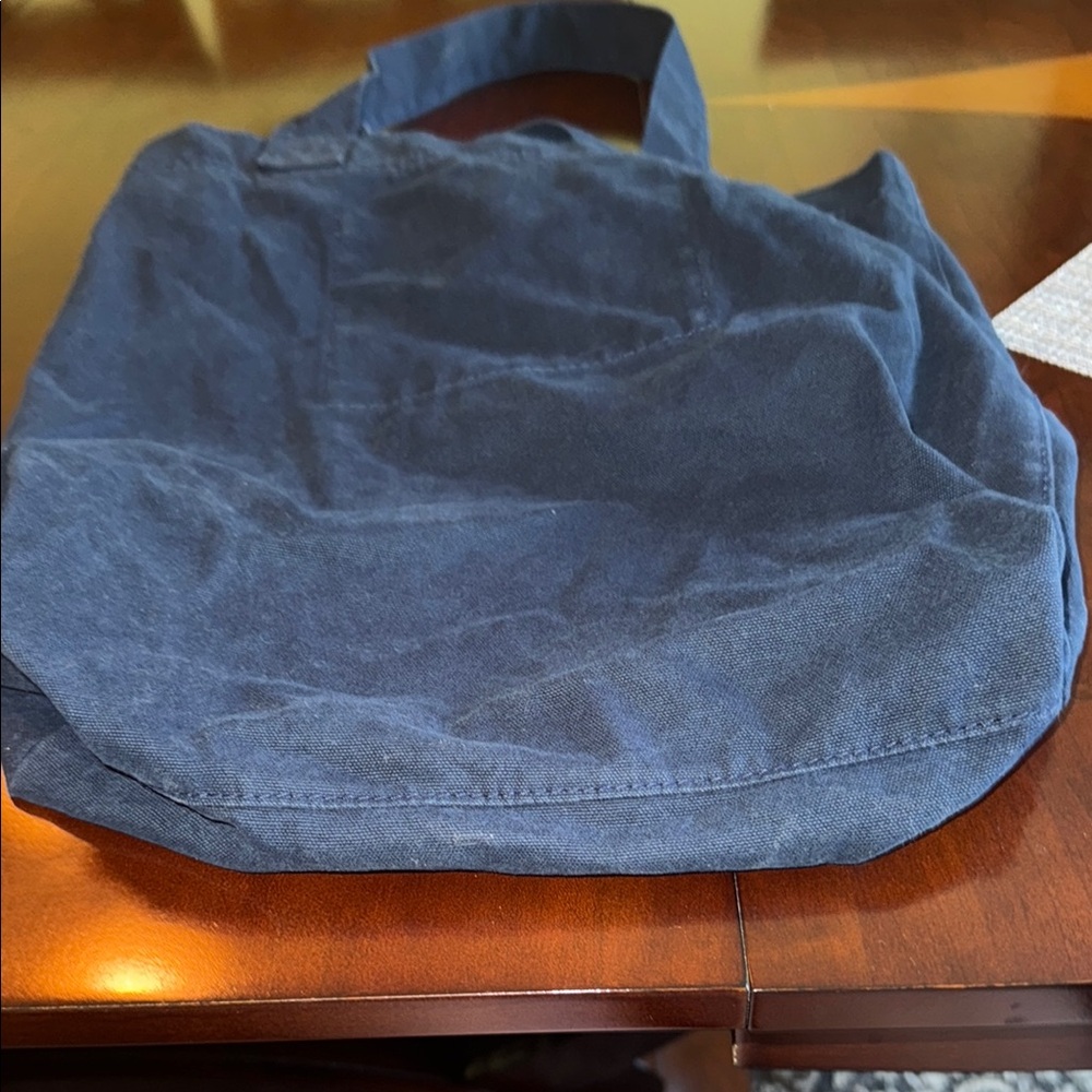 Abercrombie & Fitch Dark Blue Canvas Tote - Picture 5 of 6